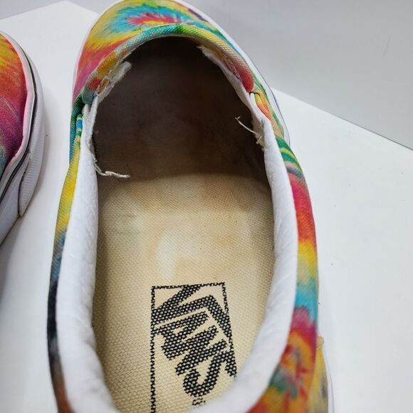 Vans Rainbow Tye Die Multicolor Classic Slip-on.Unisex Size 7.5 men size 9women - Picture 3 of 10